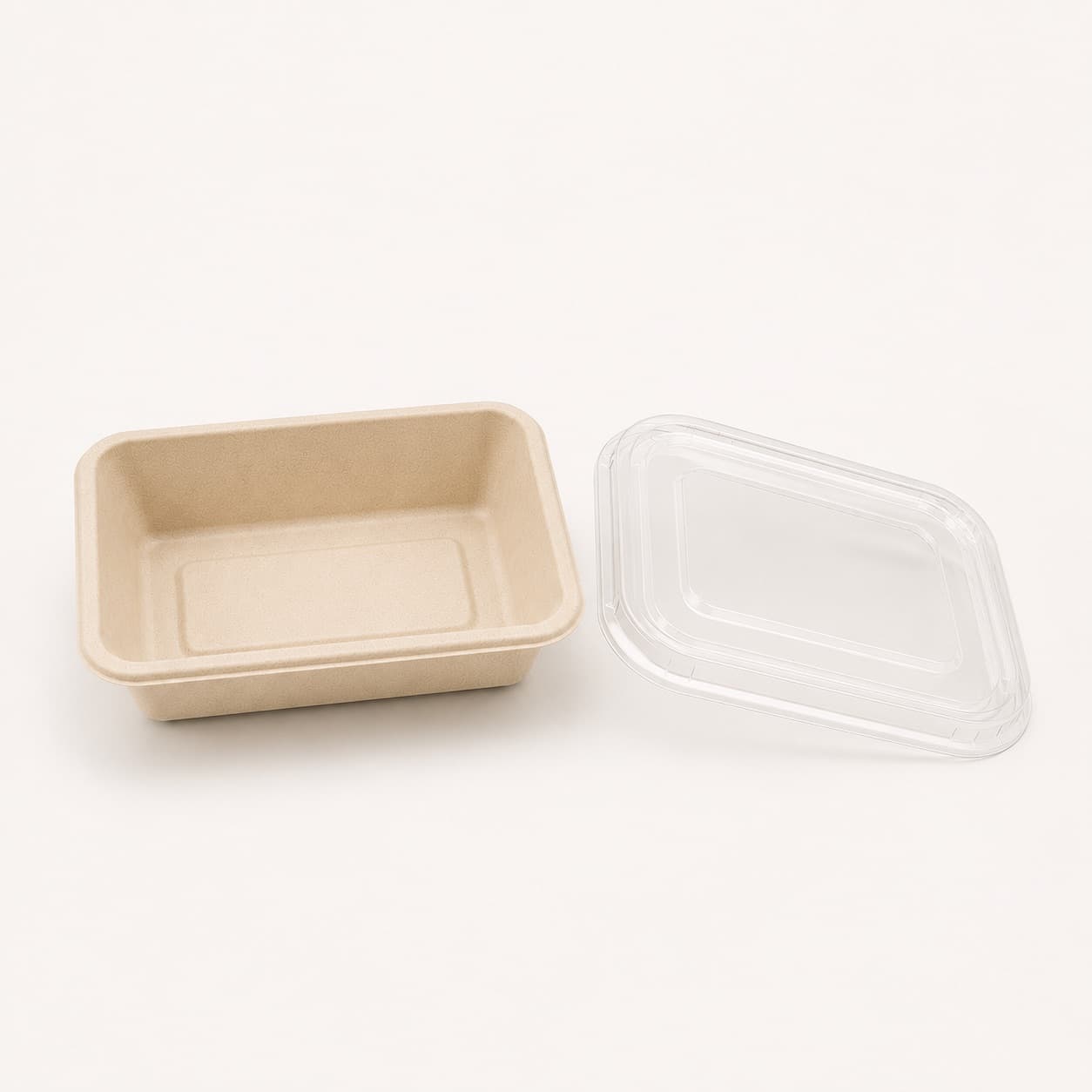 Bagasse Box 1300 ml with Clear Lid — MC Life
